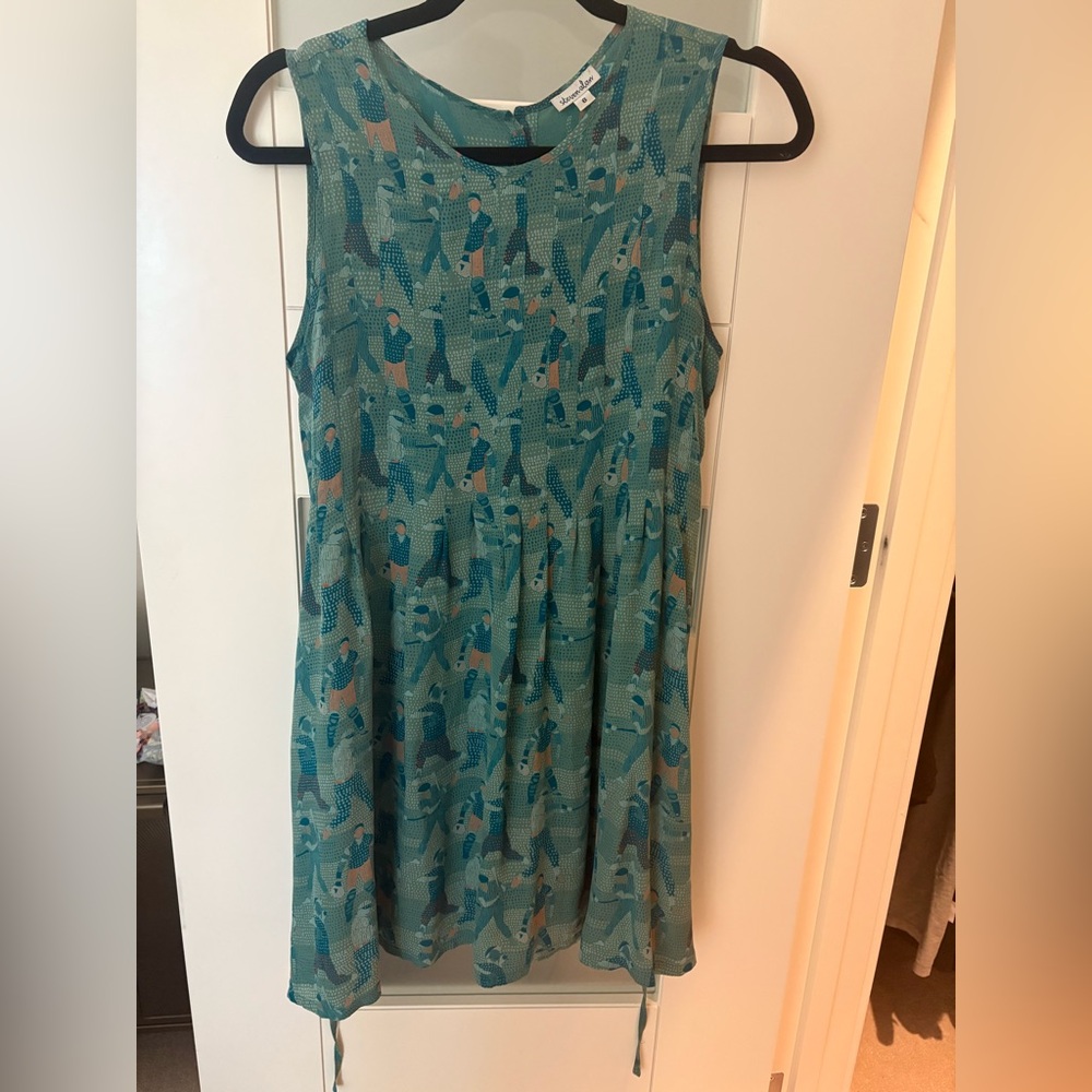 Steven Alan silk baseball player minidress